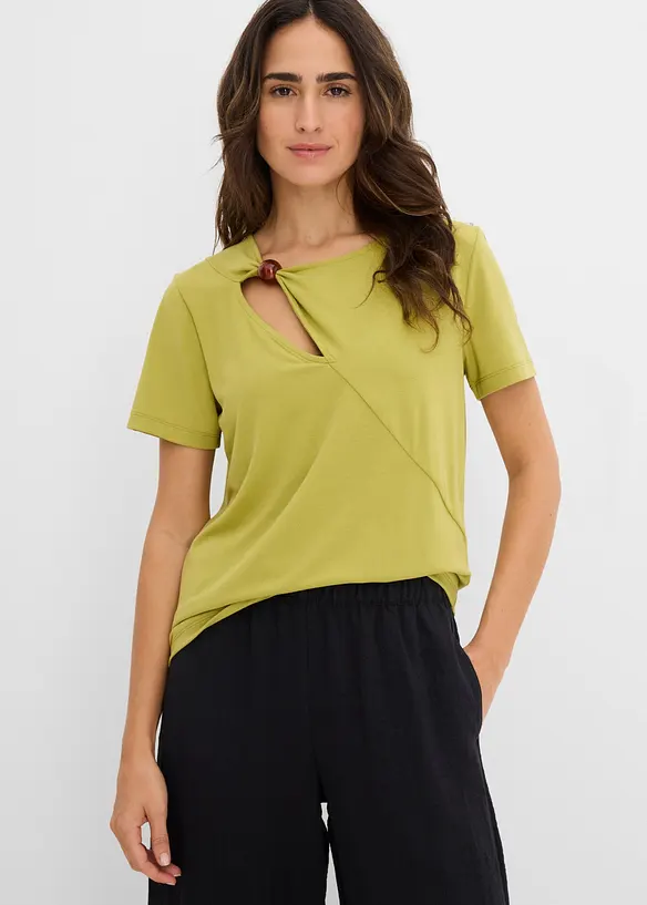 T-skjorte i viskoseblanding med pent fall, bonprix