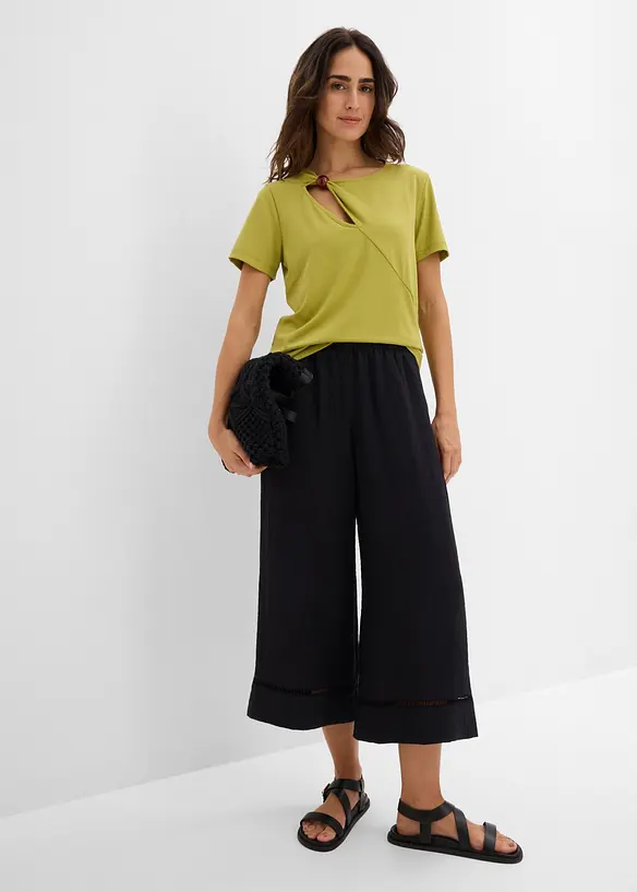 T-skjorte i viskoseblanding med pent fall, bonprix