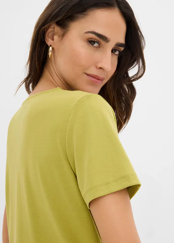 T-skjorte i viskoseblanding med pent fall, bonprix