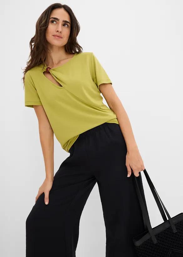 T-skjorte i viskoseblanding med pent fall, bonprix