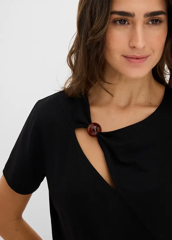 T-skjorte i viskoseblanding med pent fall, bonprix