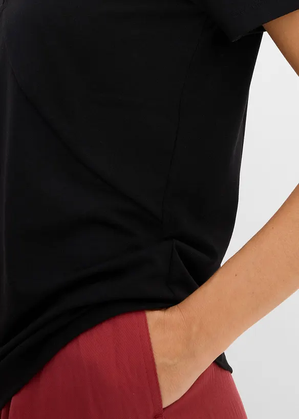 T-skjorte i viskoseblanding med pent fall, bonprix