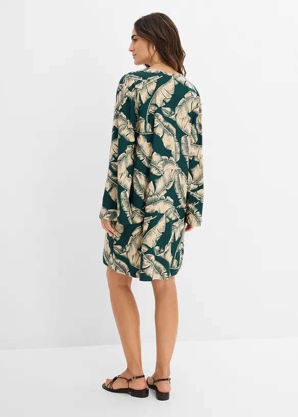 Tunikakjole i viskoseblanding med pent fall, bonprix