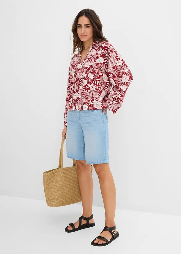 Resortbluse i viskoseblanding, bonprix