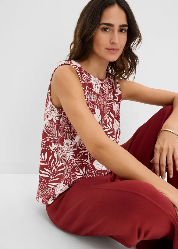 Jerseytopp i viskoseblanding, bonprix