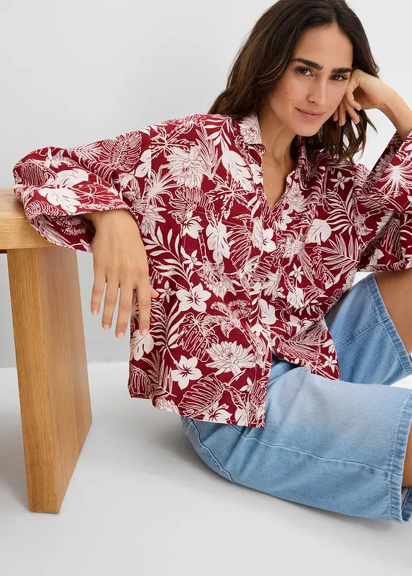 Resortbluse i viskoseblanding, bonprix