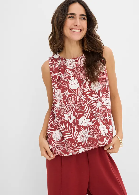 Jerseytopp i viskoseblanding, bonprix