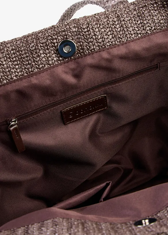 Shoppingveske i str&aring;look, bonprix