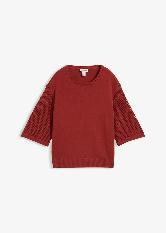 Genser i bomullsblanding, bonprix