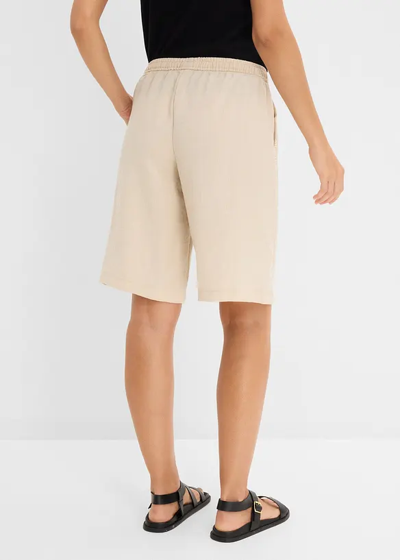 Pull on-bermudashorts i viskoseblanding, bonprix