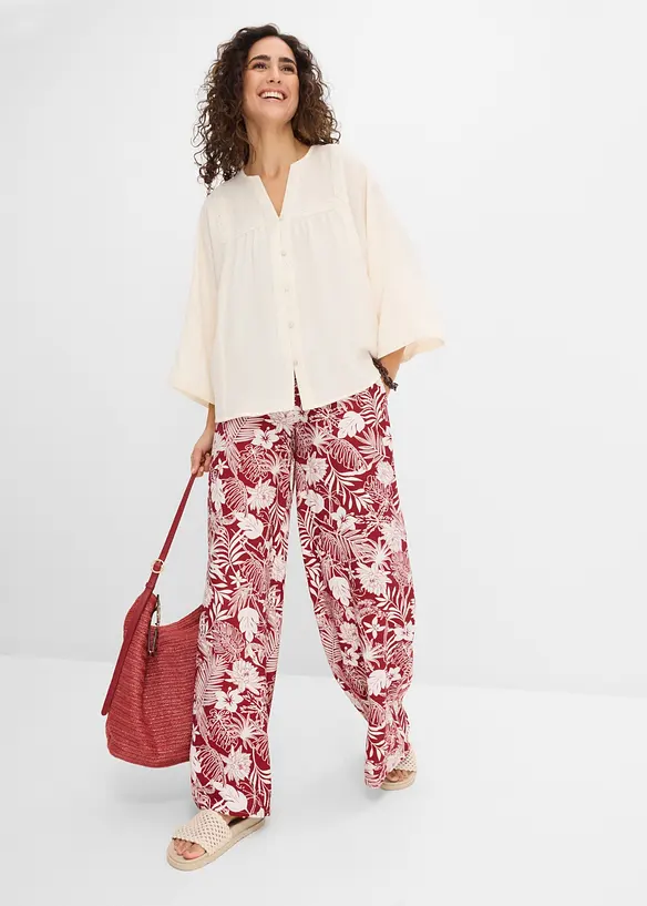 Bluse i viskoseblanding, bonprix