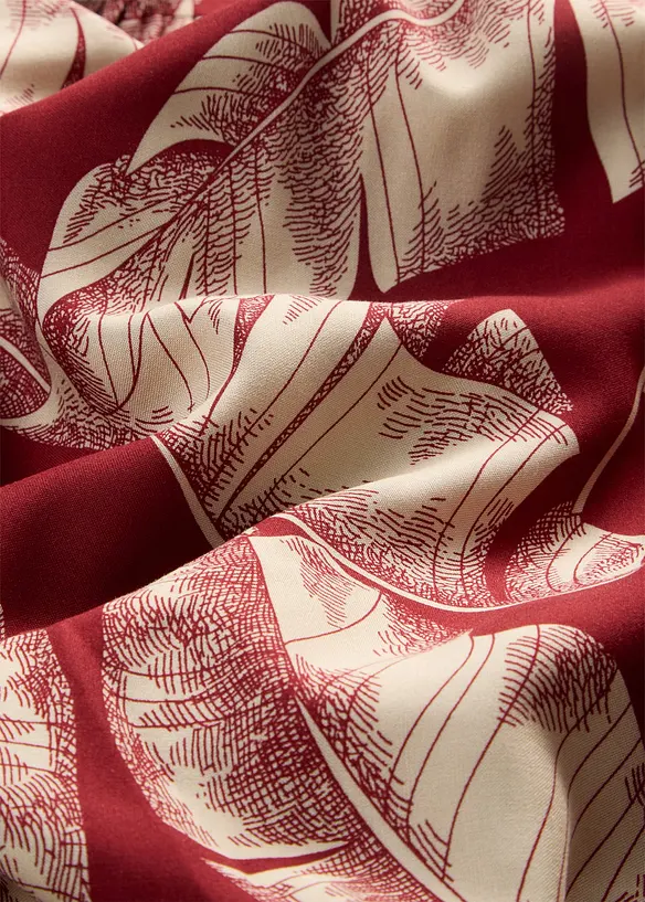 Midikjole i viskose med pent fall og kaftanstil, bonprix