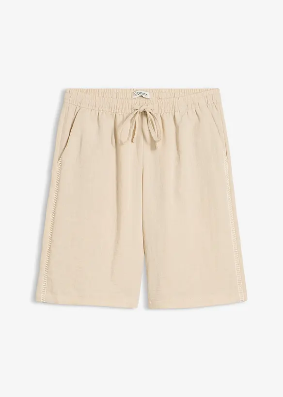 Pull on-bermudashorts i viskoseblanding, bonprix