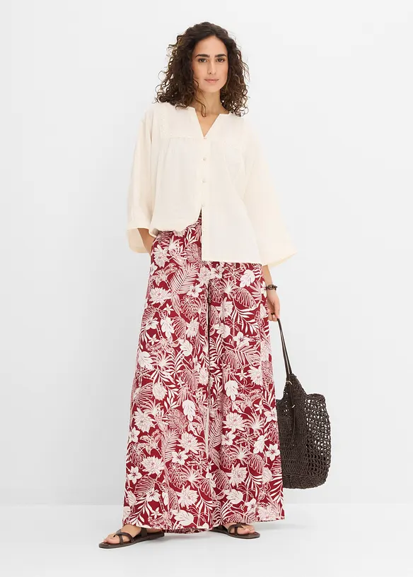 Vid bukse i viskoseblanding, bonprix