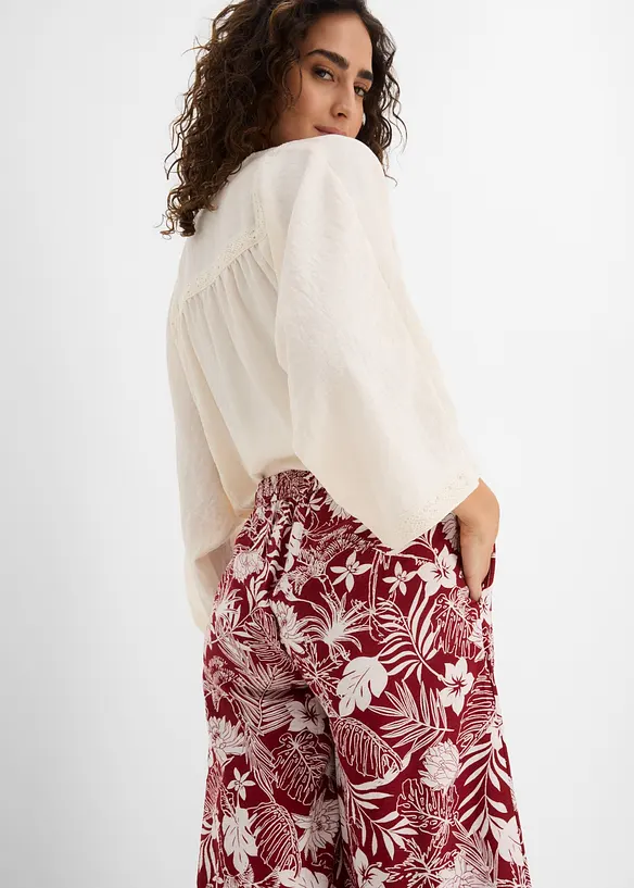 Vid bukse i viskoseblanding, bonprix