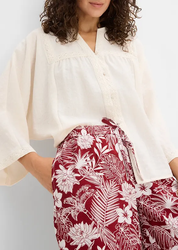 Vid bukse i viskoseblanding, bonprix