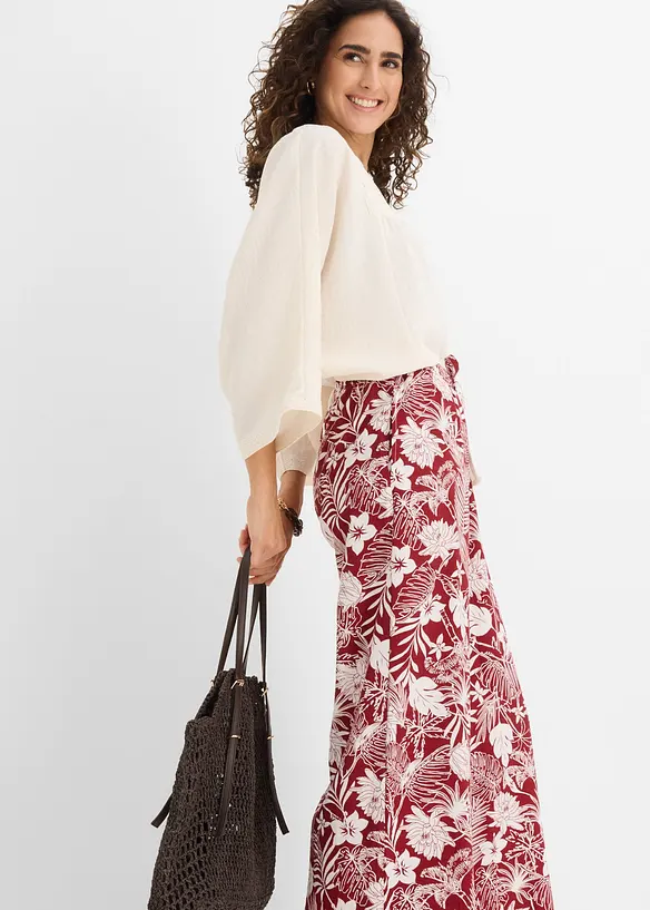 Vid bukse i viskoseblanding, bonprix