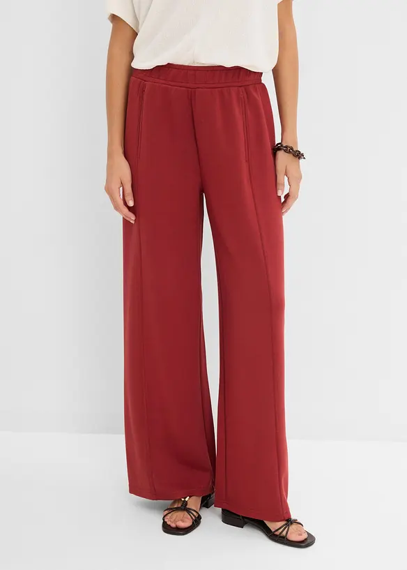 Vid bukse i scubamateriale, bonprix