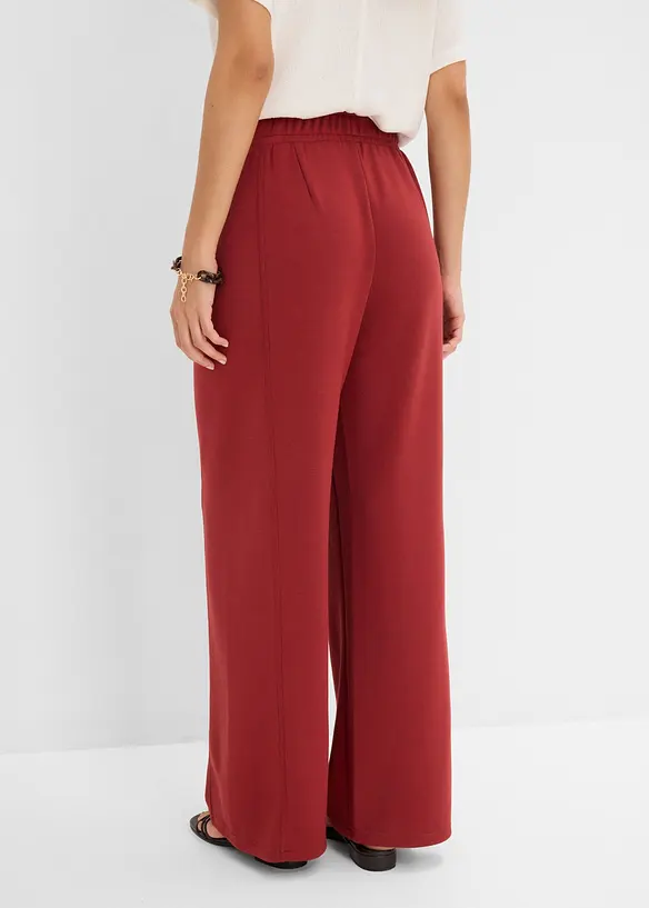 Vid bukse i scubamateriale, bonprix