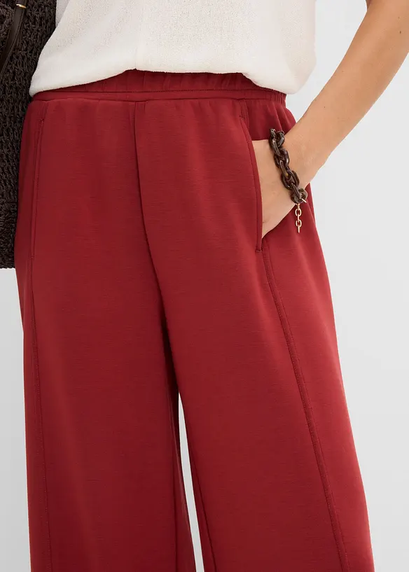 Vid bukse i scubamateriale, bonprix