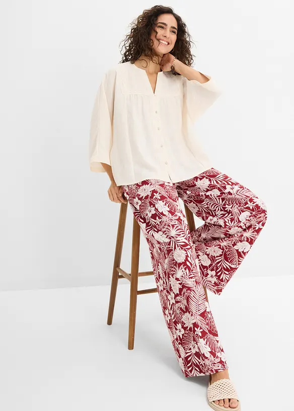 Bluse i viskoseblanding, bonprix