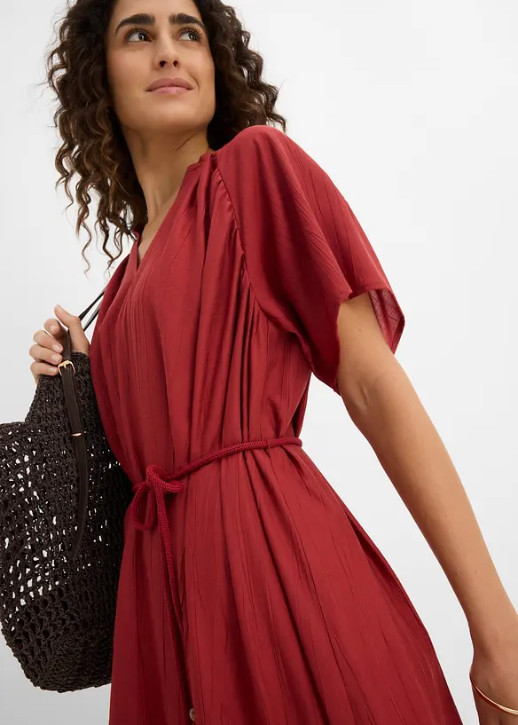 Kjole i myk viskoseblanding, bonprix