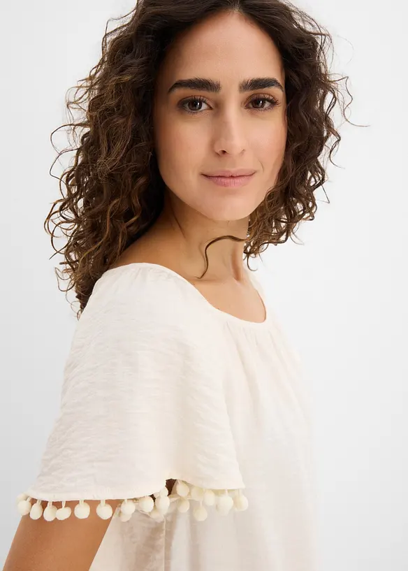 Bluse i myk viskoseblanding, bonprix