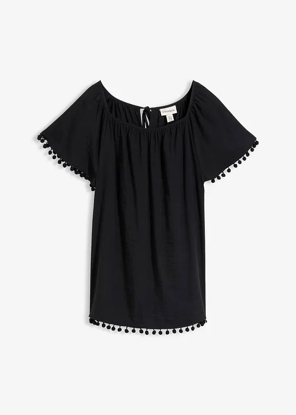 Bluse i myk viskoseblanding, bonprix