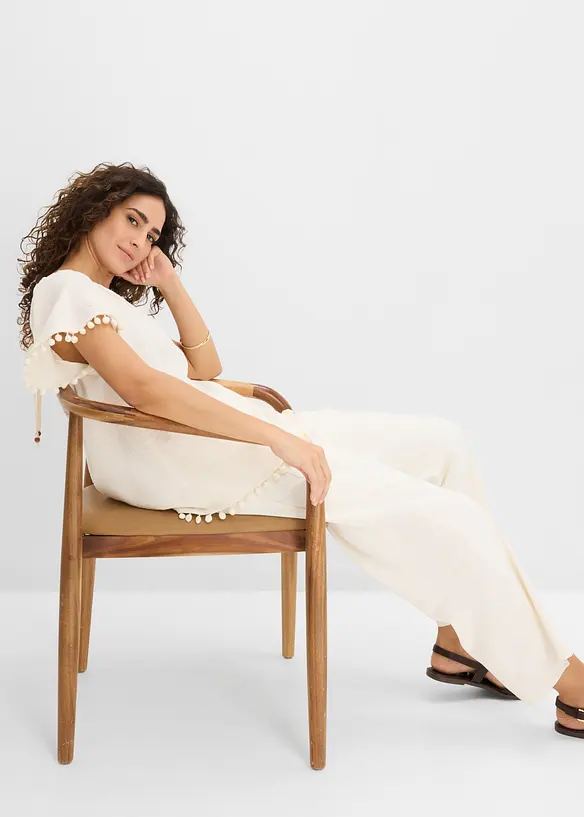 Bluse i myk viskoseblanding, bonprix