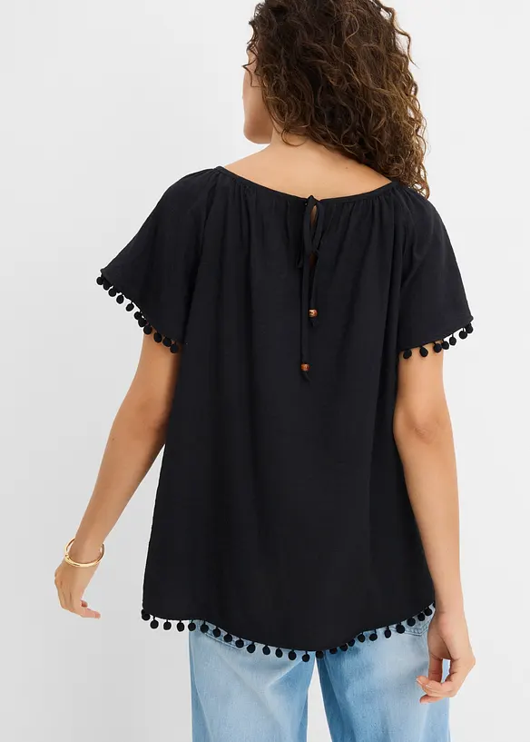 Bluse i myk viskoseblanding, bonprix