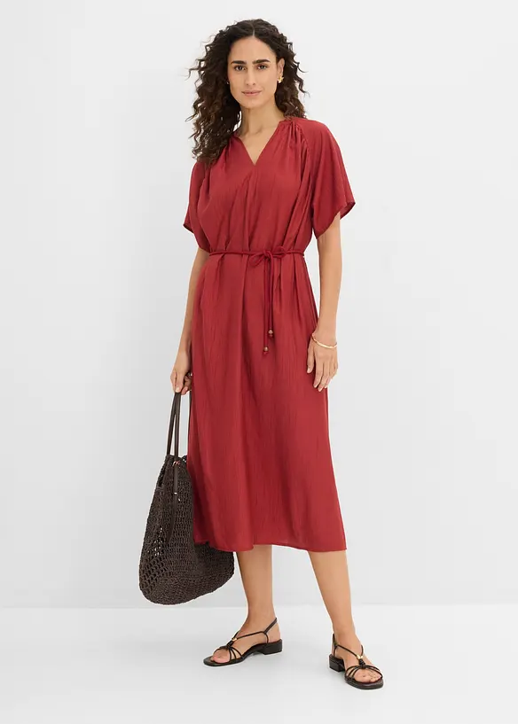 Kjole i myk viskoseblanding, bonprix