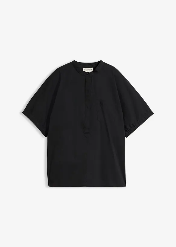 Kortermet bluse med holkeermer, bonprix