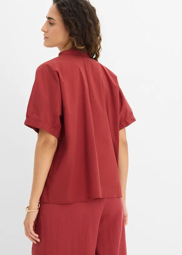 Kortermet bluse med lave skulders&oslash;mmer, bonprix