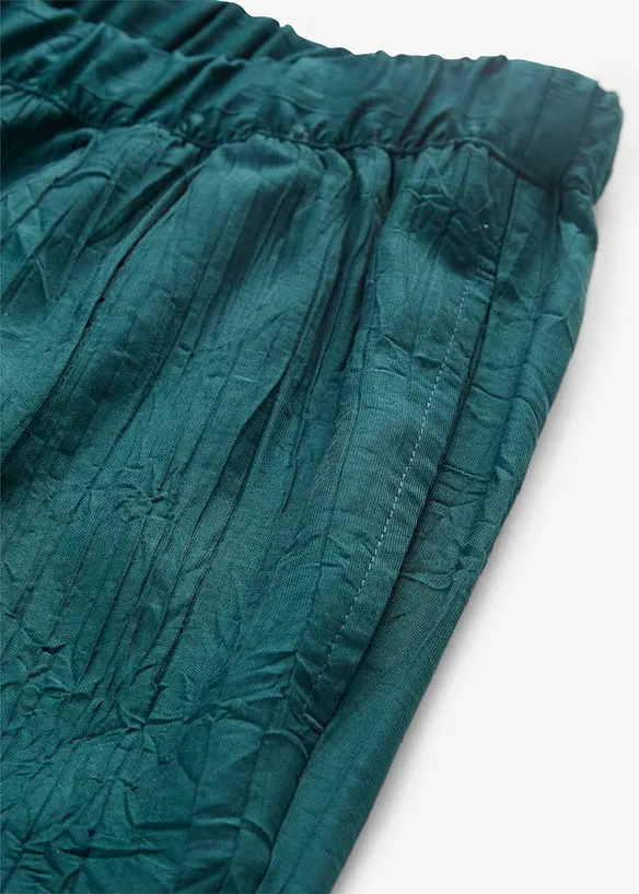 Bukse i pliss&eacute; look av viskosemiks, bonprix