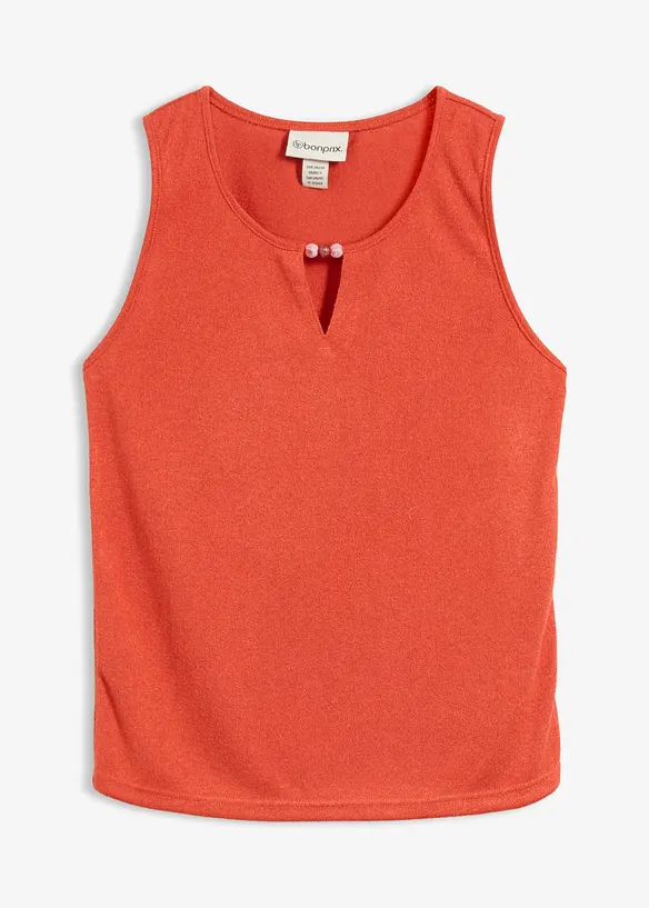 Strikket topp med perlepynt, bonprix