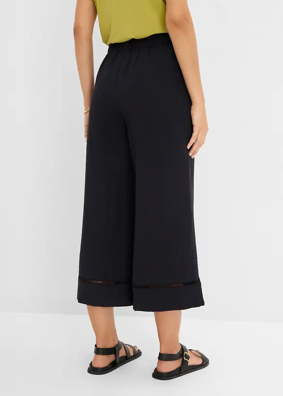 Culotte i viskoseblanding med pent fall, bonprix