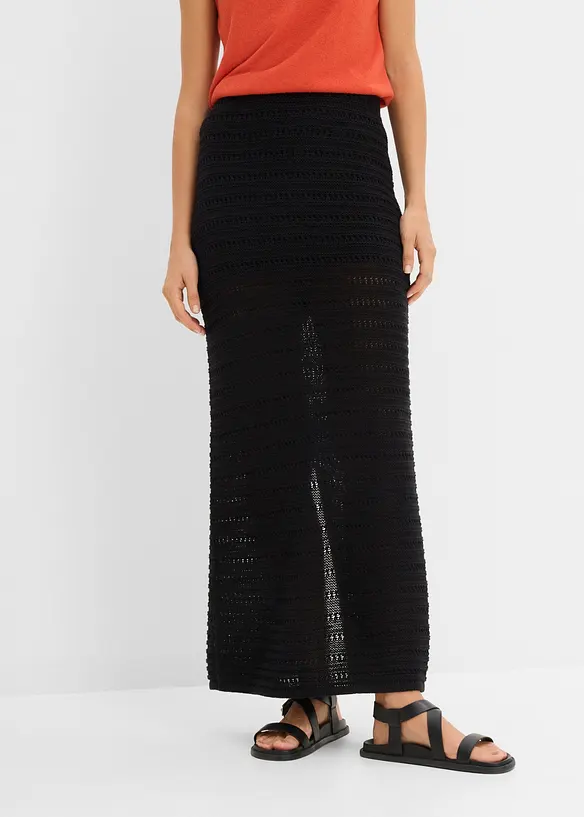 Maxiskj&oslash;rt med heklet blonde, bonprix