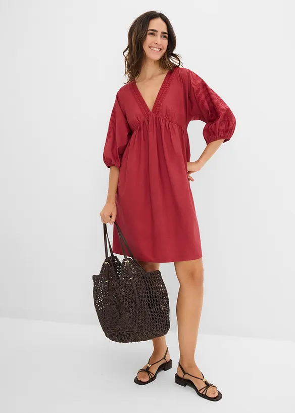 Skjortekjole i 100% bomull, bonprix