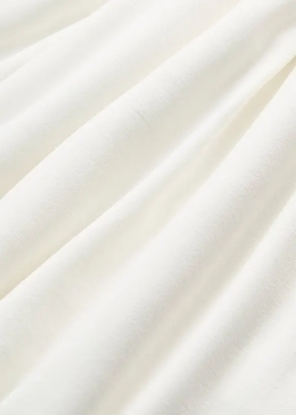 Topp med innfelte, smale blonder, bonprix