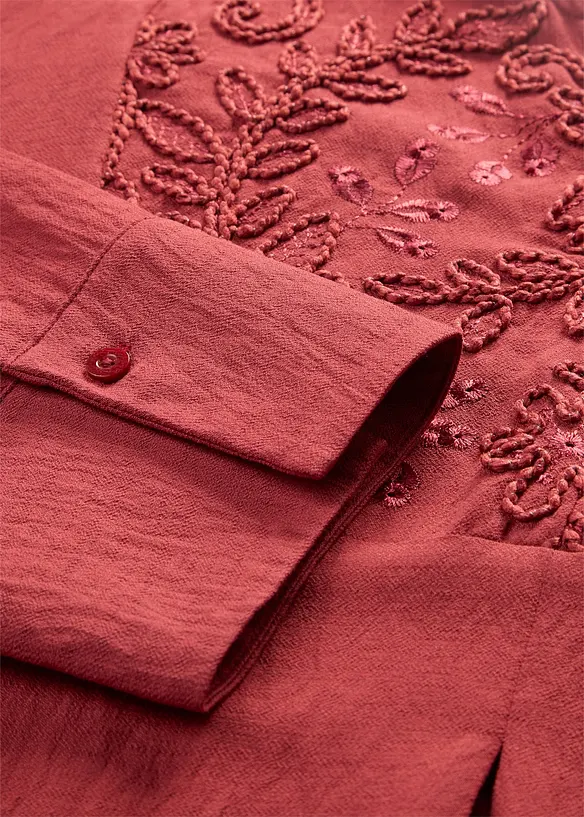 Kaftankjole i lett materiale med forseggjorte detaljer, bonprix