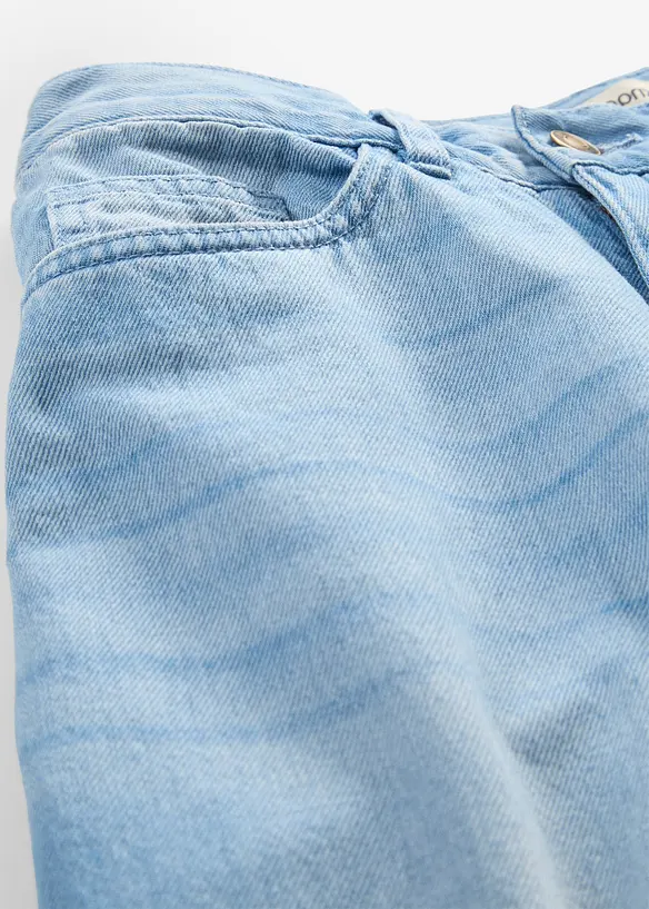 Wide Leg-jeans Mid Waist, komfortlinning, bonprix