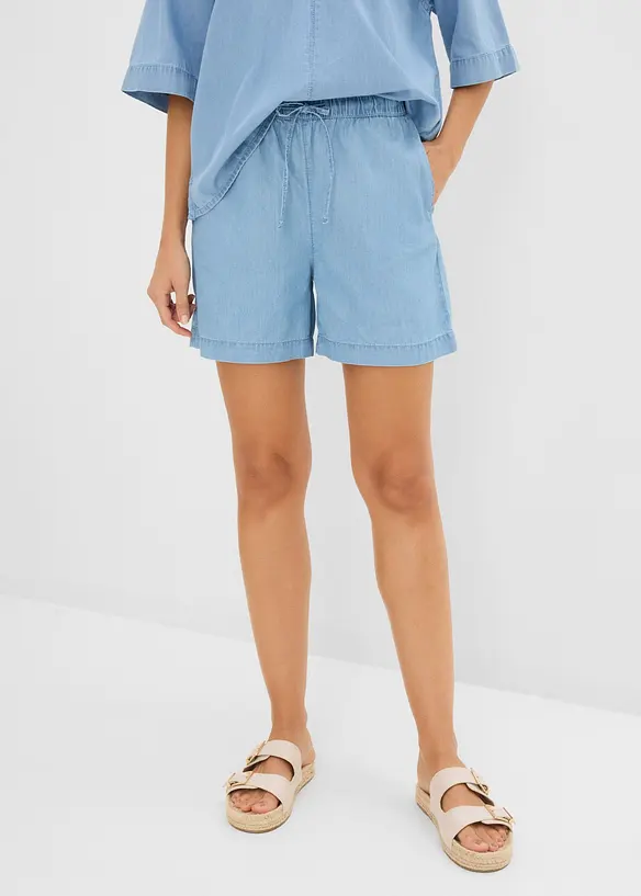 Denimshorts Mid Waist, komfortlinning, bonprix