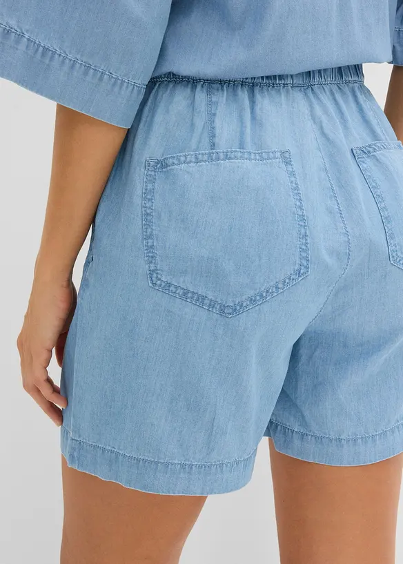 Denimshorts Mid Waist, komfortlinning, bonprix