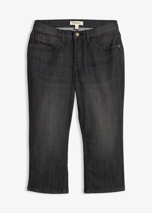 Slim Fit-caprijeans, Mid Waist, bonprix