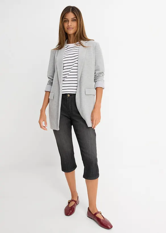 Slim Fit-caprijeans, Mid Waist, bonprix