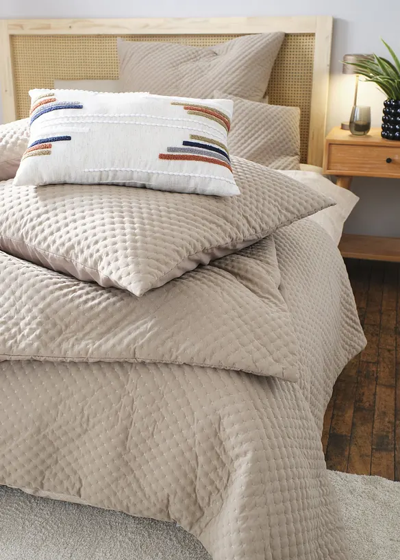 Putetrekk i lett og moderne vattert materiale (2-pack), bonprix