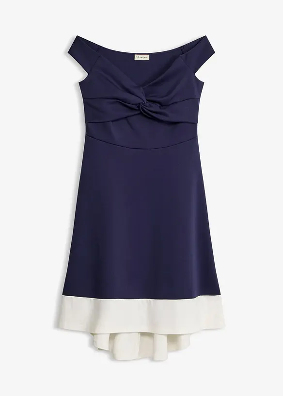 Carmen-kjole med knutedetalj, bonprix