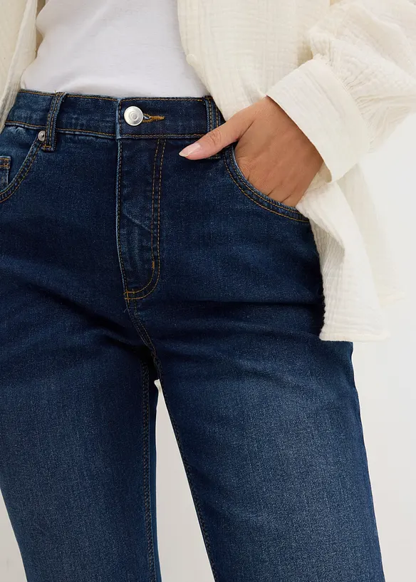 Flared jeans High Waist, cropped, bonprix