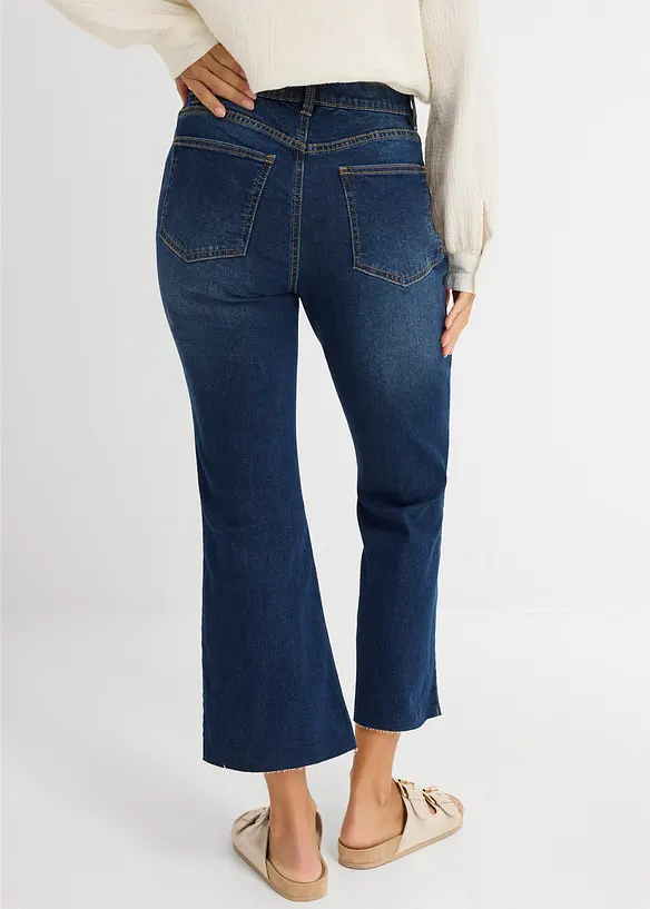 Flared jeans High Waist, cropped, bonprix