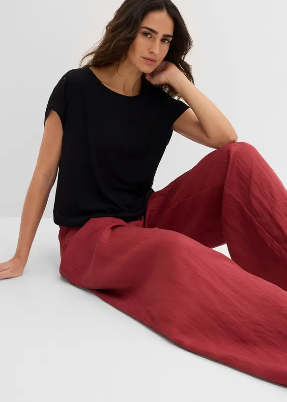 Sommerbukse med legg i viskoseblanding, bonprix